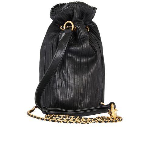 chanel coco pleats drawstring bag|Chanel Small Coco Pleats Drawstring Bucket Bag .